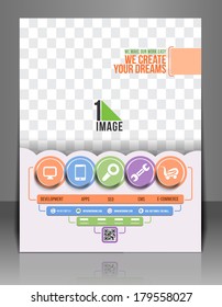 Tech Multipurpose Business Front Flyer Template.