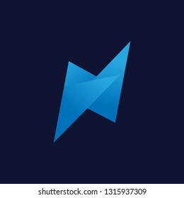 tech n letter logo icon