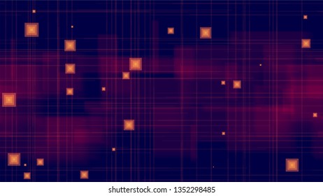 Tech Neon Seamless Landing Page Background. Vibrant Modern Matrix Design. Digital Tech Neon Pattern. Digital Cover Background.