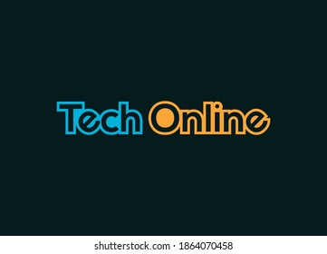 Plantilla de diseño de logotipo de tipografía en línea