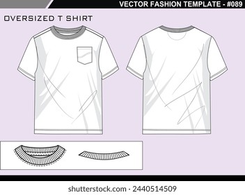 TECH PACK CAMISETA SOBREMEDIDA MODA FÁCIL EDITABLE DISEÑO DE ILUSTRACIÓN DE BOCETO PLANO TÉCNICO
