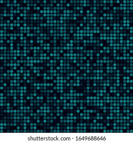 Tech pattern. Filled pattern of multiple rings. Cyan colored seamless background. Elegant vector illustration.
