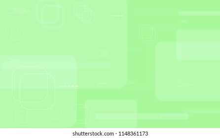 Tech Pattern. Light Horizontal Technology Background with Frames, Squares, Dots, Arrows and Lines. Modern Abstract Texture for Web, Applications, Wallpaper. Modern Digital Texture. Vector.