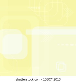 Tech Pattern. Light Square Technology Background with Frames, Squares, Dots, Arrows and Lines. Modern Abstract Texture for Web, Applications, Wallpaper. Modern Digital Texture. Vector.