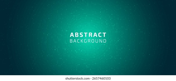 Tech pixel background green color gradient. Abstract wallpaper for computer science, data, ai, cyber hacking and hackathon. Pixel mosaic grid bg with light effect, vector illustration.