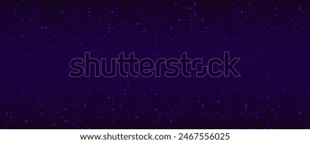 Tech pixel bg. Abstract pattern background for finance data or medical design. Futuristic grid and network business presentation. Gamer addition purple rectangle space. Crypto or cyber backdrop