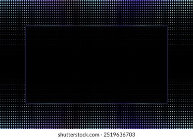 Tech Purple Black Frame Border Background