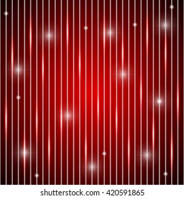 tech red background, shining red line background with stars