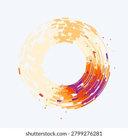 Tech Ring Segments vector background with modern stock-friendly styling for microstock and commercial design projects.
