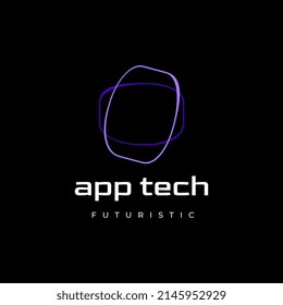 diseño de logotipo corporativo redondeado a tecnología