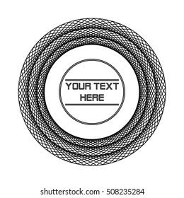 Tech round. Vector illustration EPS 10