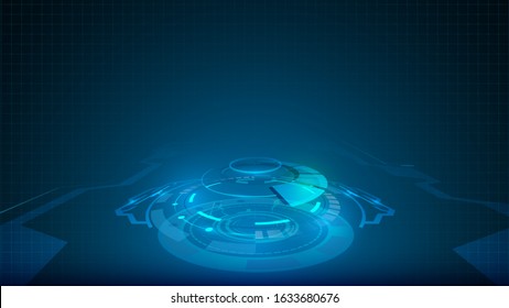 tech sci fi floor futuristic background design concept template eps 10 vector