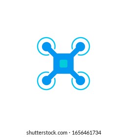Tech and Science Drone Icon Logo Branding Design Template