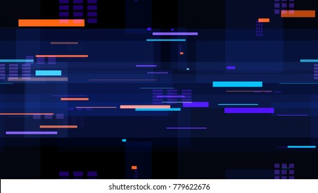 Tech Seamless Pattern with Bright Speed Lines. Abstract Night City Background with Traffic Car Lights. Print Design Pattern with Neon Lights. Screen Futuristic Night Road Texture.