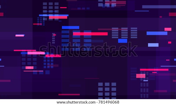 Tech Seamless Pattern Bright Speed Lines Stock Vector Royalty Free 781496068