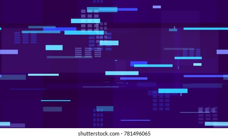 Tech Seamless Texture with Moving Fast Neon Stripes. Abstract Night City Background with Traffic Car Lights. Hi Tech Pattern with Neon Lights. Cover Futuristic Night Road Texture.