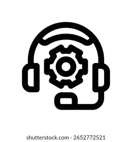 Icono de línea de servicio técnico. Icono de Vector limpio y minimalista para Sitios web, App móviles, presentaciones y logotipos. Totalmente escalable y personalizable para cualquier proyecto.