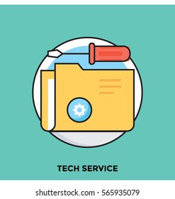 Tech Service Vector Icon