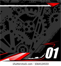 tech shape background. vector racing graphic