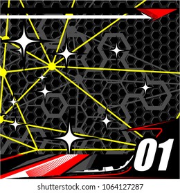 tech shape background. Vector Racing Graphic 