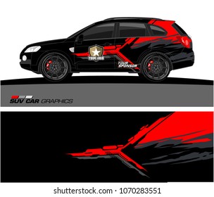 tech shape with grunge background car Graphics for SUV vinyl wrap 