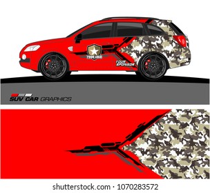 tech shape with grunge background car Graphics for SUV vinyl wrap 