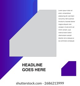 tecnologia afiada corte diamante forma social media design modelo editável eps