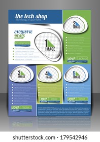 The Tech Shop Back Flyer & Poster Template. 