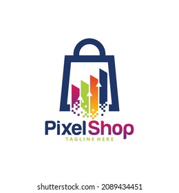 tech shop logo icon vector isolated