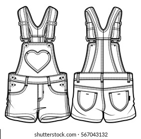 Tech sketch of an overall for further product development