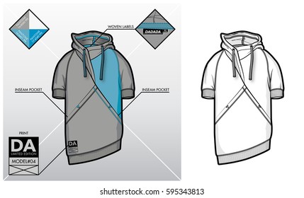Tech sketch of a sweatshirt (DA collection)