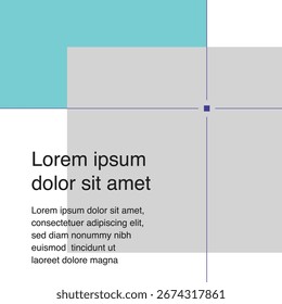 Tech social media template design eps