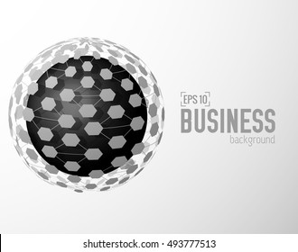 tech sphere background concept. Vector illustration