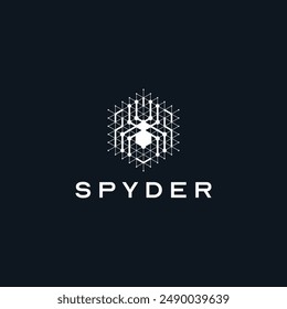 Tech spider pattern design concept