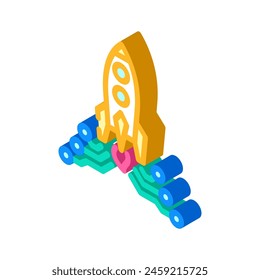 tech startup enthusiast isometric icon vector. tech startup enthusiast sign. isolated symbol illustration