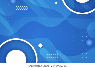 Tech style blue background with circles and arrows