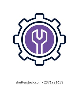 tech support dual tone icon. vector icon for your website, mobile, presentation, and logo design.