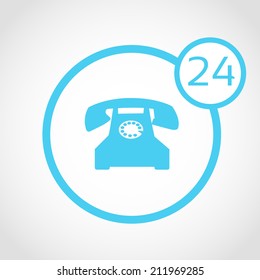 Tech Support Icon Isolated on White Background