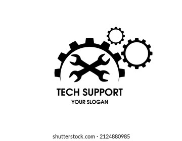 Tech support logo design inspiration Vector	
