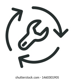 technische Unterstützung, Französisch - minimales Web-Icon. einfache Vektorillustration. Konzept für Infografik, Website oder App.