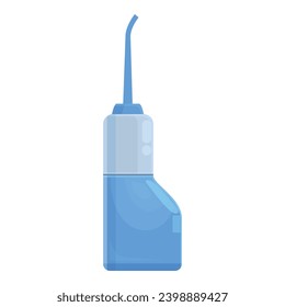 Tech teeth irrigator icon cartoon vector. Clean manual water. Home pick care