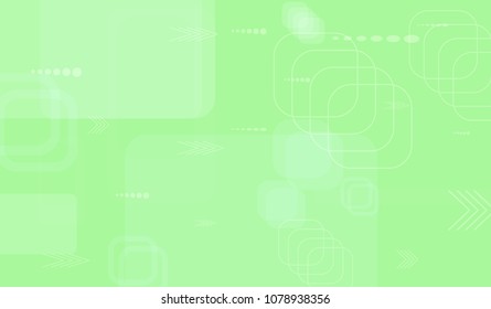 Tech Texture. Light Horizontal Technology Background with Frames, Squares, Dots, Arrows and Lines. Modern Abstract Texture for Wallpaper, Applications, Web. Vintage Digital Texture. Vector.