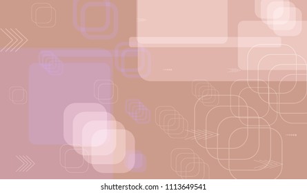 Tech Texture. Light Horizontal Technology Background with Frames, Squares, Dots, Arrows and Lines. Modern Abstract Texture for Wallpaper, Applications, Web. Modern Digital Texture. Vector.