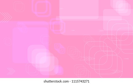 Tech Texture. Light Horizontal Technology Background with Frames, Squares, Dots, Arrows and Lines. Modern Abstract Texture for Wallpaper, Applications, Web. Modern Digital Texture. Vector.