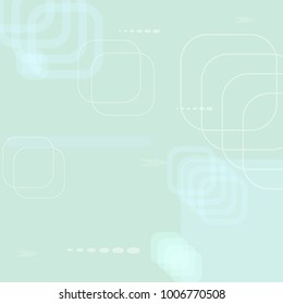 Tech Texture. Light Square Technology Background with Frames, Squares, Dots, Arrows and Lines. Modern Abstract Texture for Web, Applications, Wallpaper. Vintage Digital Texture. Vector.