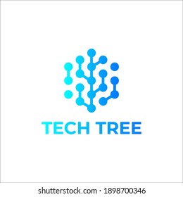 tech tree logo design.data technology logo. technology tree .techtree.tree logo design.techonology 