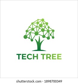 Tech tree logo design.data technology logo. Technologiebaum .techtree.tree logo design.techonology 