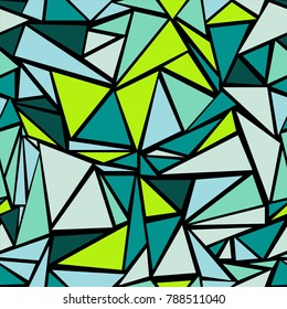 Tech triangular grid geometric seamless backdrop. Minimal triangles polygonal tile. Diamond triangle brochure minimal design for business poster.