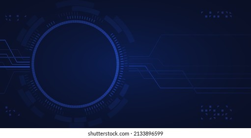 Tech vector background. Technology digital banner. Vector illustration