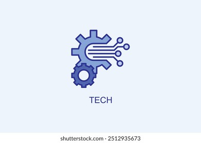 Tech Vector Icon Or Logo Illustration